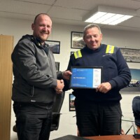 Ian Thorsty Thorstensen APL NI Central Driver celebrating a whopping 50 years of service for the company