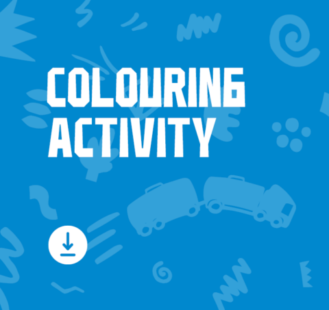 HWR Truck Safe Colouring Tile 730x680px